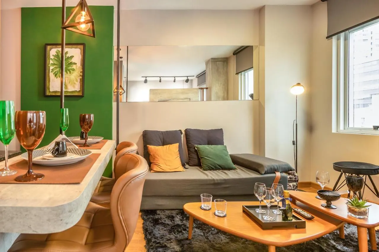 Apartament 806 - Rentaqui - Flat Studio Bela Cintra Elegance - Consolacao São Paulo
